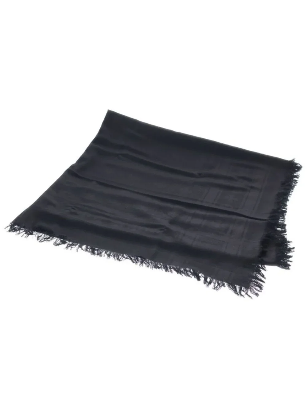 Chrome Hearts CH Pls Scarf CH Plus All Over Pattern Jacquard Silk Blend Wool